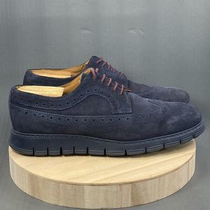 Charlse Tyrwhitt blues Suede Extralight sneaker Oxford shoes mens size 10